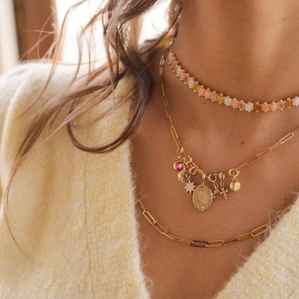 Malo necklace - rectangular links