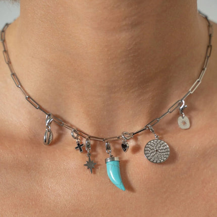 Malo necklace - rectangular links