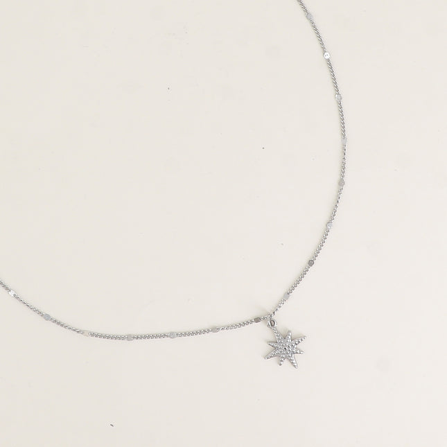 Collier - pendentif étoilé milgrain