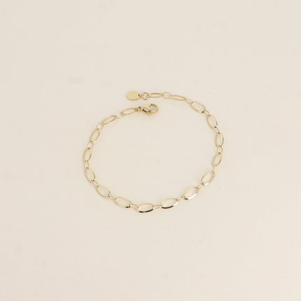 Bracelet Dita - maille alternée ovale