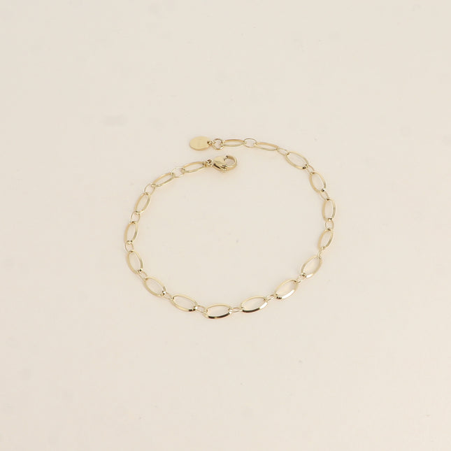 Bracelet Dita - maille alternée ovale