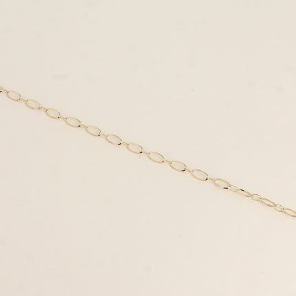 Bracelet Dita - maille alternée ovale
