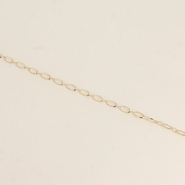 Bracelet Dita - maille alternée ovale