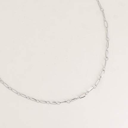Collier Dita - maille alternée ovale
