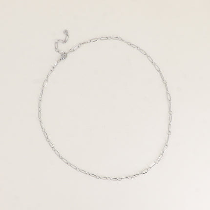 Collier Dita - maille alternée ovale