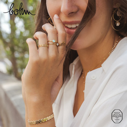 Bague fine Ally - cristal Swarovski®