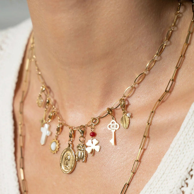 Collier Dita - maille alternée ovale