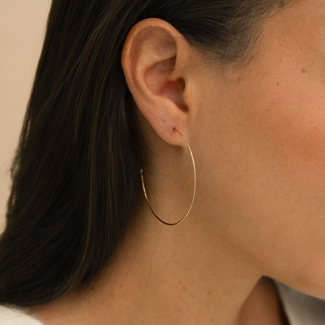 Hoop earrings - thin 5cm