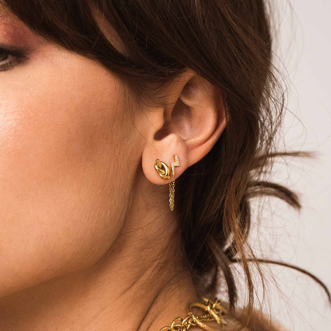 Lesia flea earrings - knot