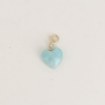 Charm Carleena - coeur en pierre naturelle