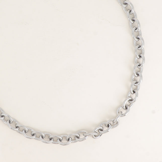 Collier - grosse maille ovale