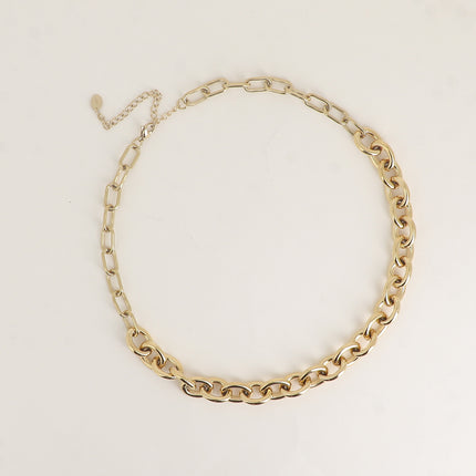 Collier - maille épaisse, anneaux ovales