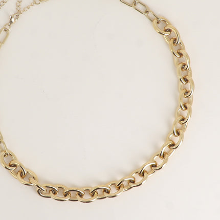 Collier - maille épaisse, anneaux ovales