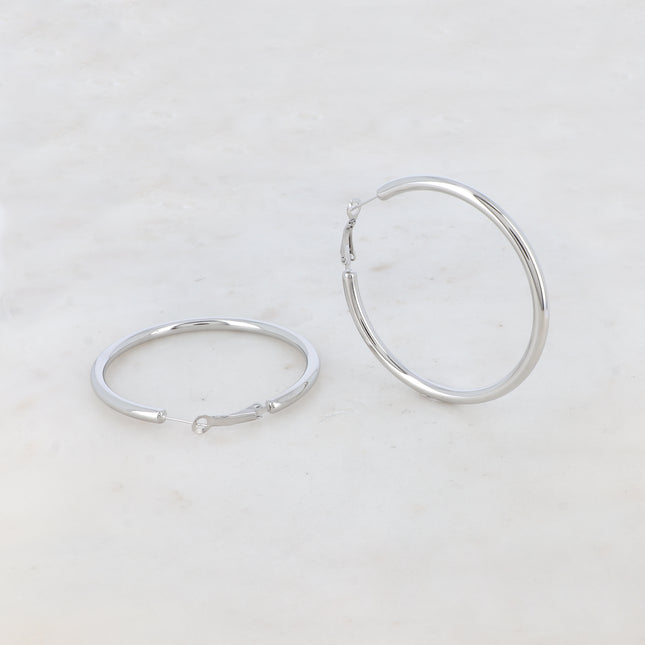 Classic 6cm hoop earrings