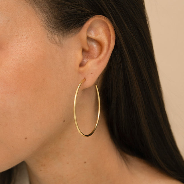 Hoop earrings - classic 5cm