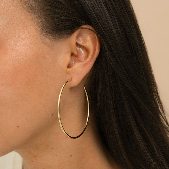 Hoop earrings - classic 6 cm