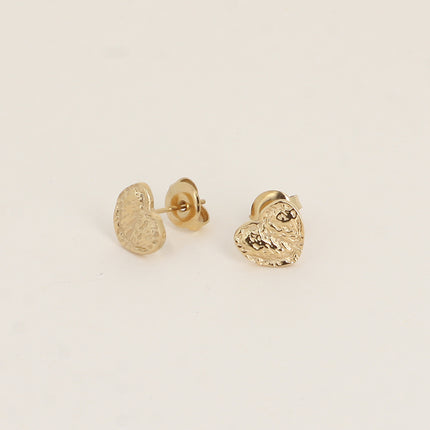 Boucles puces - coeur texturé