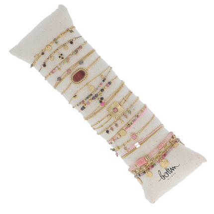 Kit de 16 bracelets - doré - prix moyen de 5,70€/pc
