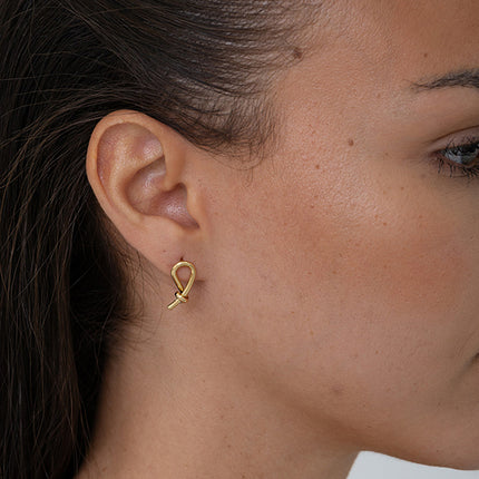 Stud earrings - knot pattern