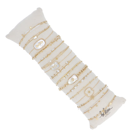 Set of 16 bracelets - gold - average price of €5.50/pc