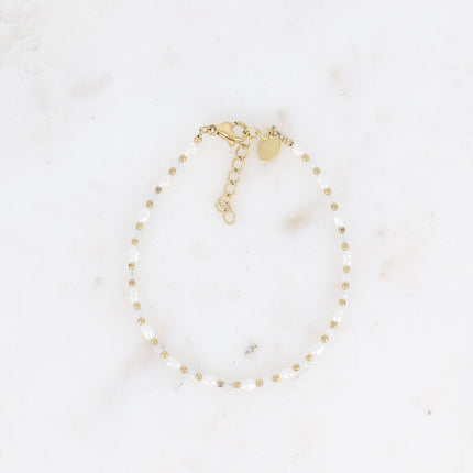 Bracelet Alana - perles d'eau douce et pierres naturelles