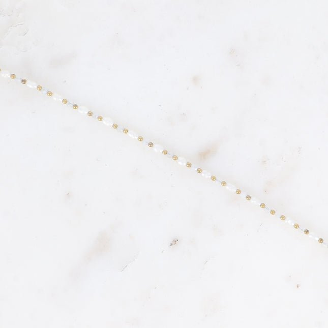 Bracelet Alana - perles d'eau douce et pierres naturelles
