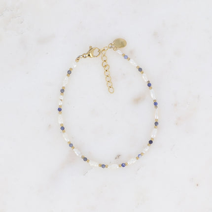 Bracelet Alana - perles d'eau douce et pierres naturelles