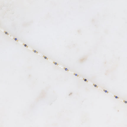 Bracelet Alana - perles d'eau douce et pierres naturelles