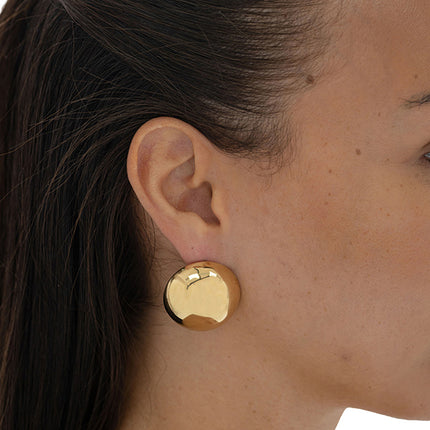 Boucles puces - demi boule creuse 30mm