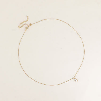 Collier - cristal rectangulaire