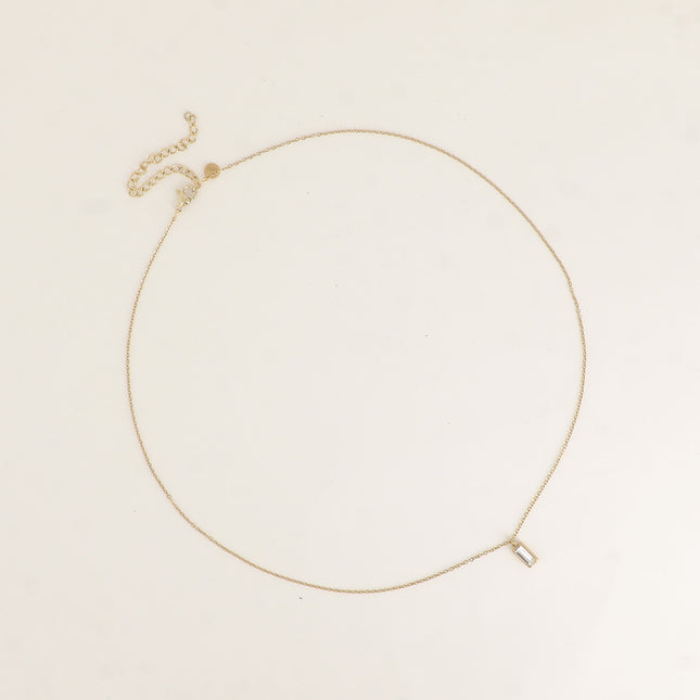 Collier - cristal rectangulaire