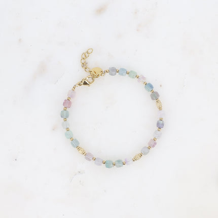 Bracelet Clémence - pierres naturelles cubiques