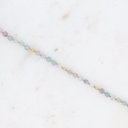 Bracelet Clémence - pierres naturelles cubiques