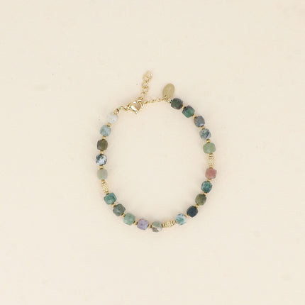 Bracelet Clémence - pierres naturelles cubiques