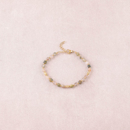 Bracelet Clémence - pierres naturelles cubiques