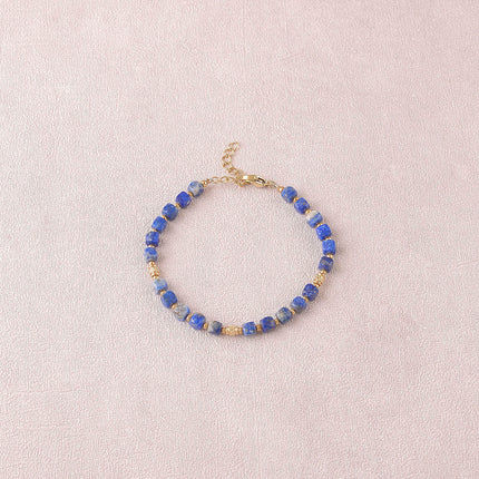 Bracelet Clémence - pierres naturelles cubiques