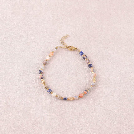 Bracelet Clémence - pierres naturelles cubiques