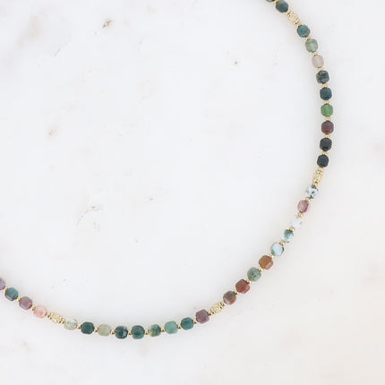 Collier Clémence - pierres naturelles cubiques