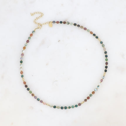 Collier Clémence - pierres naturelles cubiques