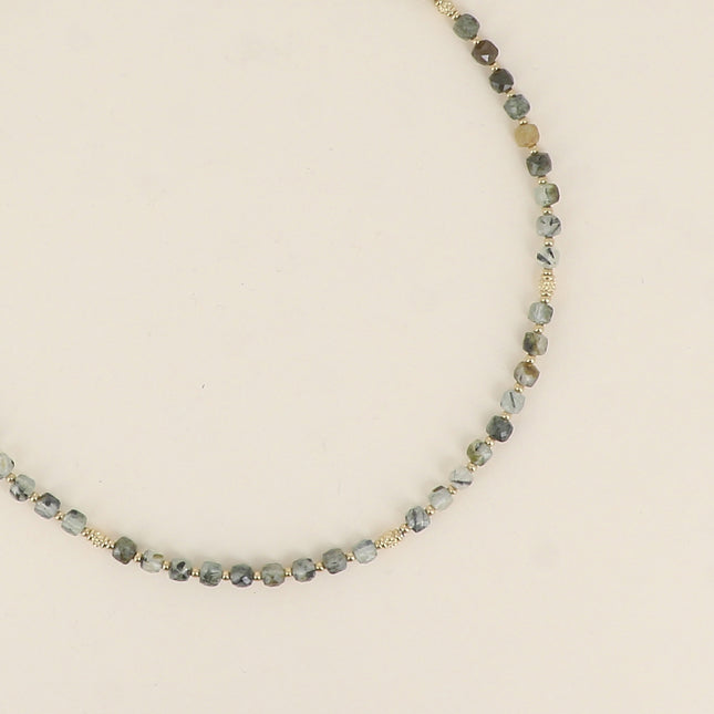 Collier Clémence - pierres naturelles cubiques