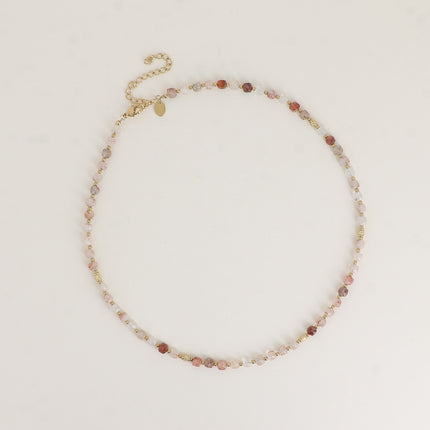 Collier Clémence - pierres naturelles cubiques