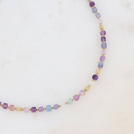 Collier Clémence - pierres naturelles cubiques