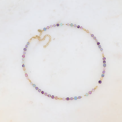 Collier Clémence - pierres naturelles cubiques