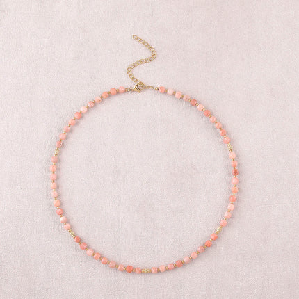 Collier Clémence - pierres naturelles cubiques