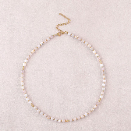 Collier Clémence - pierres naturelles cubiques