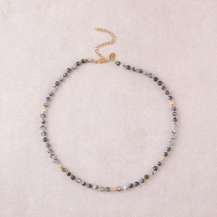 Collier Clémence - pierres naturelles cubiques