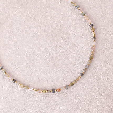 Collier Clémence - pierres naturelles cubiques