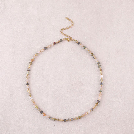 Collier Clémence - pierres naturelles cubiques