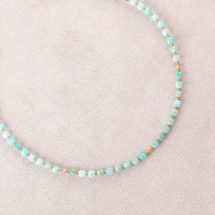 Collier Clémence - pierres naturelles cubiques