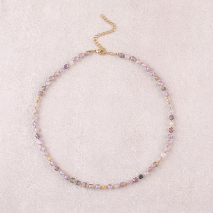 Collier Clémence - pierres naturelles cubiques